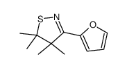 3-(furan-2-yl)-4,4,5,5-tetramethyl-1,2-thiazole结构式