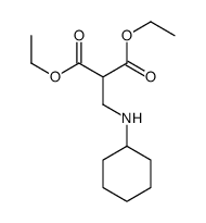 diethyl 2-[(cyclohexylamino)methyl]propanedioate Structure