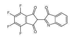 4,5,6,7-tetrafluoro-2-(3-oxoindol-2-yl)indene-1,3-dione结构式