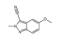 5-methoxy-2-methylindazole-3-carbonitrile结构式