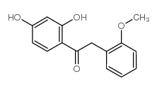 1-(2,4-二羟基苯基)-2-(2-甲氧基苯基)乙酮结构式