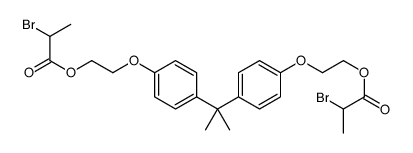 2-[4-[2-[4-[2-(2-bromopropanoyloxy)ethoxy]phenyl]propan-2-yl]phenoxy]ethyl 2-bromopropanoate Structure