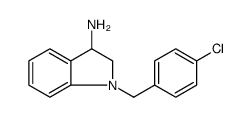 1H-Indol-3-amine, 1-[(4-chlorophenyl)methyl]-2,3-dihydro Structure