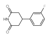 4-(3-Fluorophenyl)piperidine-2,6-dione structure