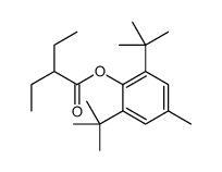 (2,6-ditert-butyl-4-methylphenyl) 2-ethylbutanoate Structure