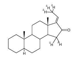 15.15.21.21.21-Pentadeuterio-pregn-17(20)-en-16-on Structure