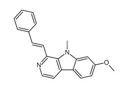 7-methoxy-9-methyl-1-styryl-9H-β-carboline Structure