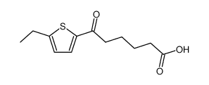 6-(5-ethyl-[2]thienyl)-6-oxo-hexanoic acid结构式