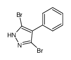 3,5-dibromo-4-phenyl-1H-pyrazole Structure