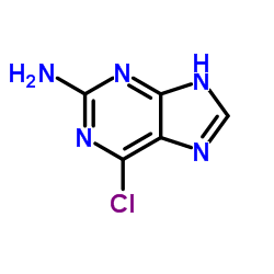 2-氨基-6-氯嘌呤结构式