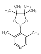 3,5-二甲基-4-(4,4,5,5-四甲基-1,3,2-二氧硼烷)-吡啶结构式