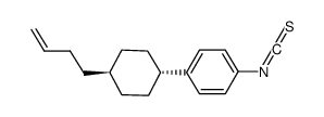 p-[trans-4-(3-butenyl)cyclohexyl]phenyl isothiocyanate Structure