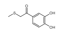 3',4'-dihydroxy-2-(methylthio)acetophenone结构式