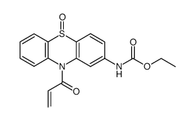 2-Carbethoxyamino-5-oxo-10-acryloylphenothiazine结构式