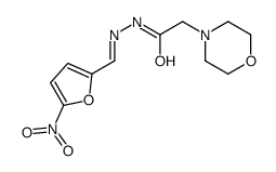 2-morpholin-4-yl-N-[(E)-(5-nitrofuran-2-yl)methylideneamino]acetamide结构式