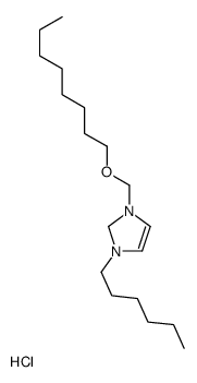 1-hexyl-3-(octoxymethyl)-1,2-dihydroimidazol-1-ium,chloride结构式