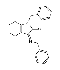 1-benzyl-3-benzylimino-1,3,4,5,6,7-hexahydro-indol-2-one Structure