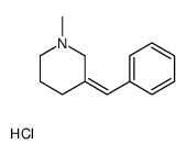 (3E)-3-benzylidene-1-methylpiperidine,hydrochloride结构式