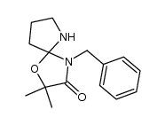 4-benzyl-2,2-dimetyl-1-oxa-4,6-diazaspiro[4,4]nonan-3-one结构式