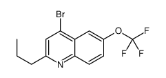 4-Bromo-2-propyl-6-trifluoromethoxyquinoline Structure