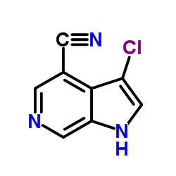 3-Chloro-4-cyano-6-azaindole结构式