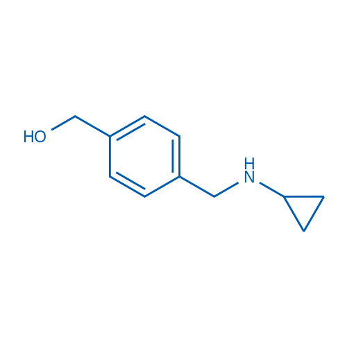 (4-((Cyclopropylamino)methyl)phenyl)methanol Structure