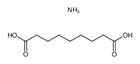 nonanedioic acid, acidic ammonium salt结构式