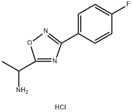 1-[3-(4-fluorophenyl)-1,2,4-oxadiazol-5-yl]ethan-1-amine hydrochloride picture