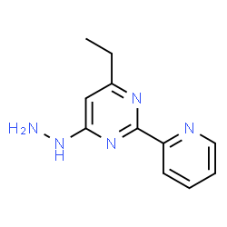 4-乙基-6-肼基-2-(吡啶-2-基)嘧啶结构式