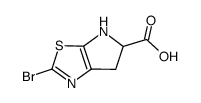 2-Bromo-5,6-dihydro-4H-pyrrolo[3,2-d]thiazole-5-carboxylic acid Structure