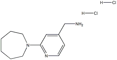 [2-(azepan-1-yl)pyridin-4-yl]methanamine dihydrochloride Structure