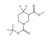 1-tert-butyl 3-methyl 4,4-difluoropiperidine-1,3-dicarboxylate picture