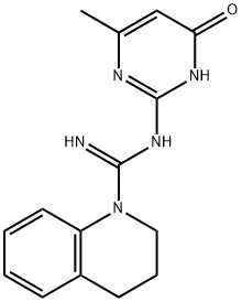 N-(4-羟基-6-甲基嘧啶-2-基)-3,4-二氢喹啉-1(2H)-甲脒结构式