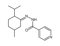 N-[(5-methyl-2-propan-2-ylcyclohexylidene)amino]pyridine-4-carboxamide Structure