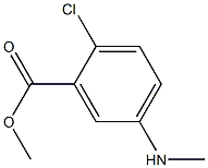 2-Chloro-5-methylamino-benzoic acid methyl ester Structure