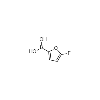 (5-氟呋喃-2-基)硼酸结构式