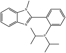 1-Methyl-2-(2-diisopropylphosphinophenyl)-1H-benzoimidazole Structure