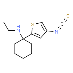 N-Ethyl-1-(2-(4-isothiocyanothienyl))cyclohexylamine structure