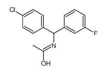 N-[(4-Chlorophenyl)(3-fluorophenyl)Methyl]acetamide结构式