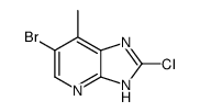 6-bromo-2-chloro-7-methyl-3H-imidazo[4,5-b]pyridine Structure