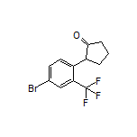 2-[4-溴-2-(三氟甲基)苯基]环戊酮结构式