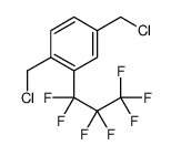 1,4-bis(chloromethyl)-2-(1,1,2,2,3,3,3-heptafluoropropyl)benzene Structure