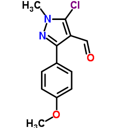 5-Chloro-3-(4-methoxyphenyl)-1-methyl-1H-pyrazole-4-carbaldehyde Structure