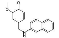 2-methoxy-4-[(naphthalen-2-ylamino)methylidene]cyclohexa-2,5-dien-1-one Structure