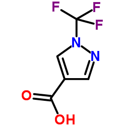 1-(Trifluoromethyl)-1H-pyrazole-4-carboxylic acid structure