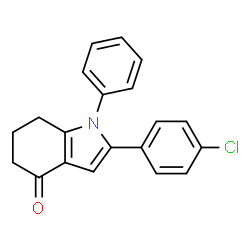 2-(4-Chlorophenyl)-1-phenyl-1,5,6,7-tetrahydro-4H-indol-4-one Structure