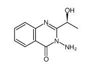 (S)-3-Amino-2-(1-hydroxyethyl)-3,4-dihydroquinazolin-4-one结构式