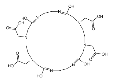 2-[10,13,22-tris(carboxymethyl)-3,8,15,20-tetraoxo-1,4,7,10,13,16,19,22-octazacyclotetracos-1-yl]acetic acid Structure