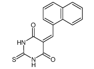 5-(1-naphthylidene)-2-thiobarbituric acid structure