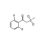 1-(2,6-二氟苯基)-2-(甲砜基)乙烷-1-酮结构式